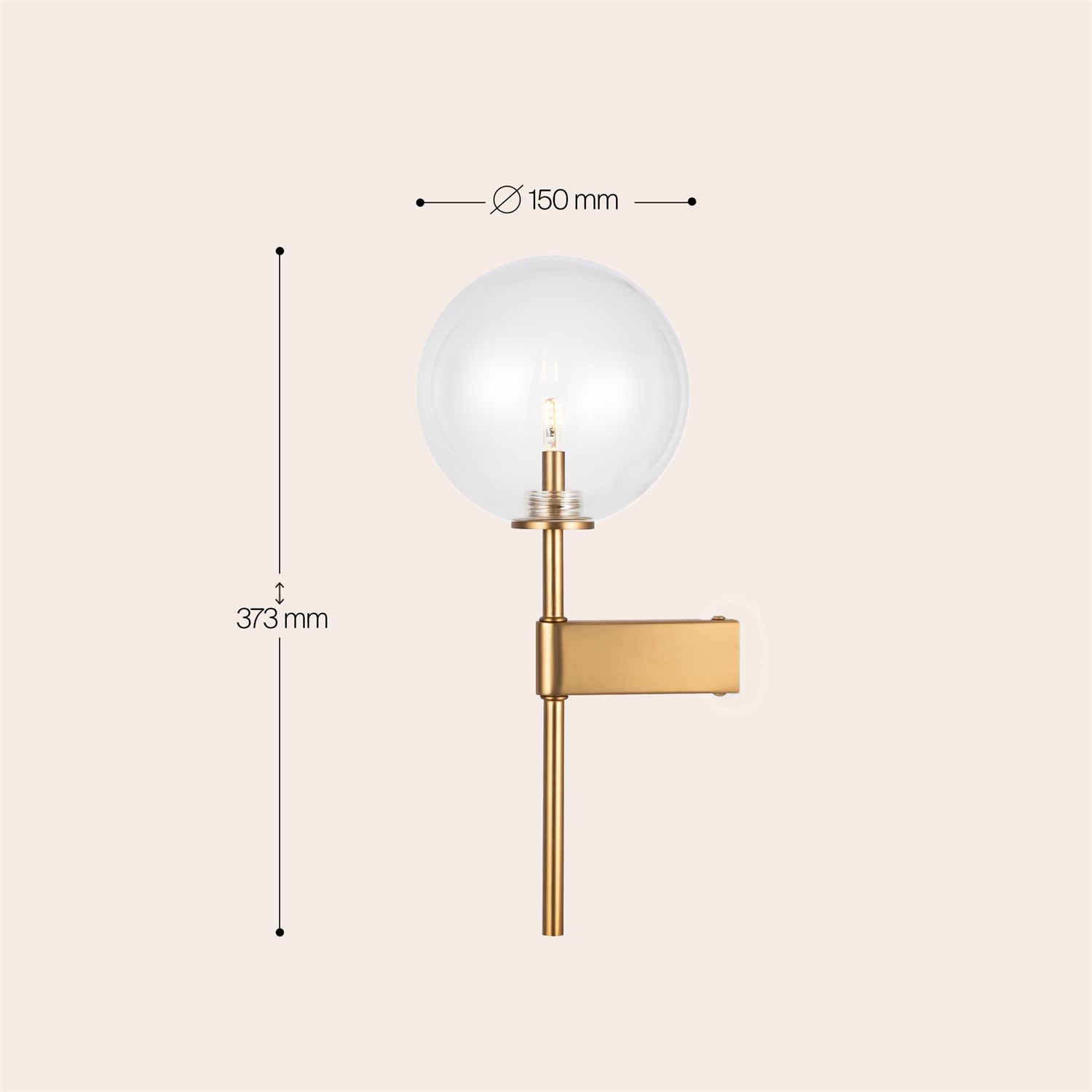 Maytoni Modern Mood Настенный светильник (бра) цвет: латунь MOD172WL-01BS