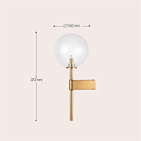 Maytoni Modern Mood Настенный светильник (бра) цвет: латунь MOD172WL-01BS