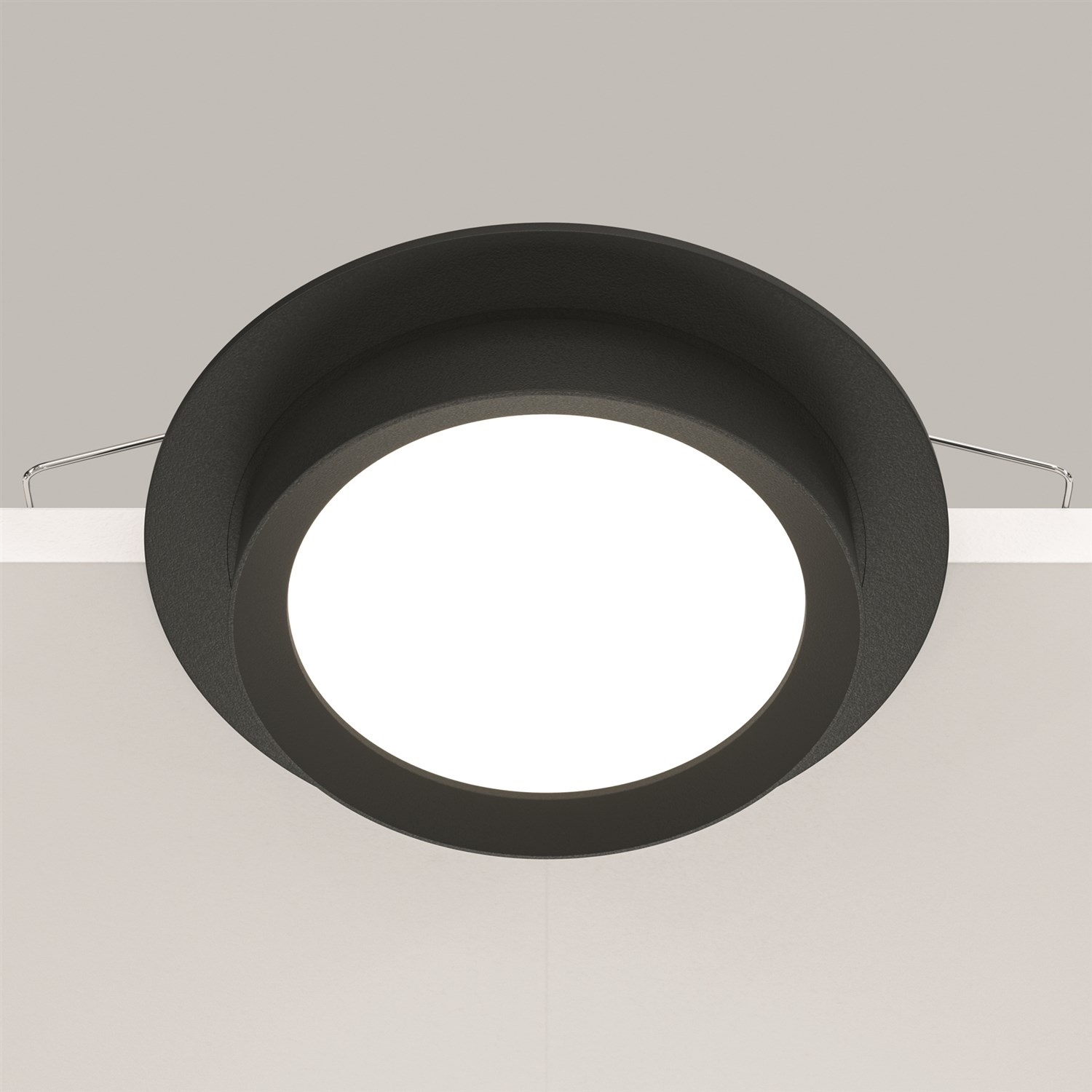 Maytoni Technical Hoop Встраиваемый светильник цвет: черный DL086-GX53-RD-B