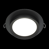 Maytoni Technical Hoop Встраиваемый светильник цвет: черный DL086-GX53-RD-B
