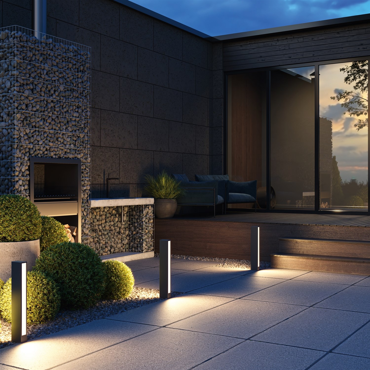 Maytoni Outdoor Hof Ландшафтный светильник цвет: графит O422FL-L12GF