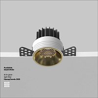 Maytoni Technical Round Встраиваемый светильник цвет: латунь DL058-12W4K-TRS-BS