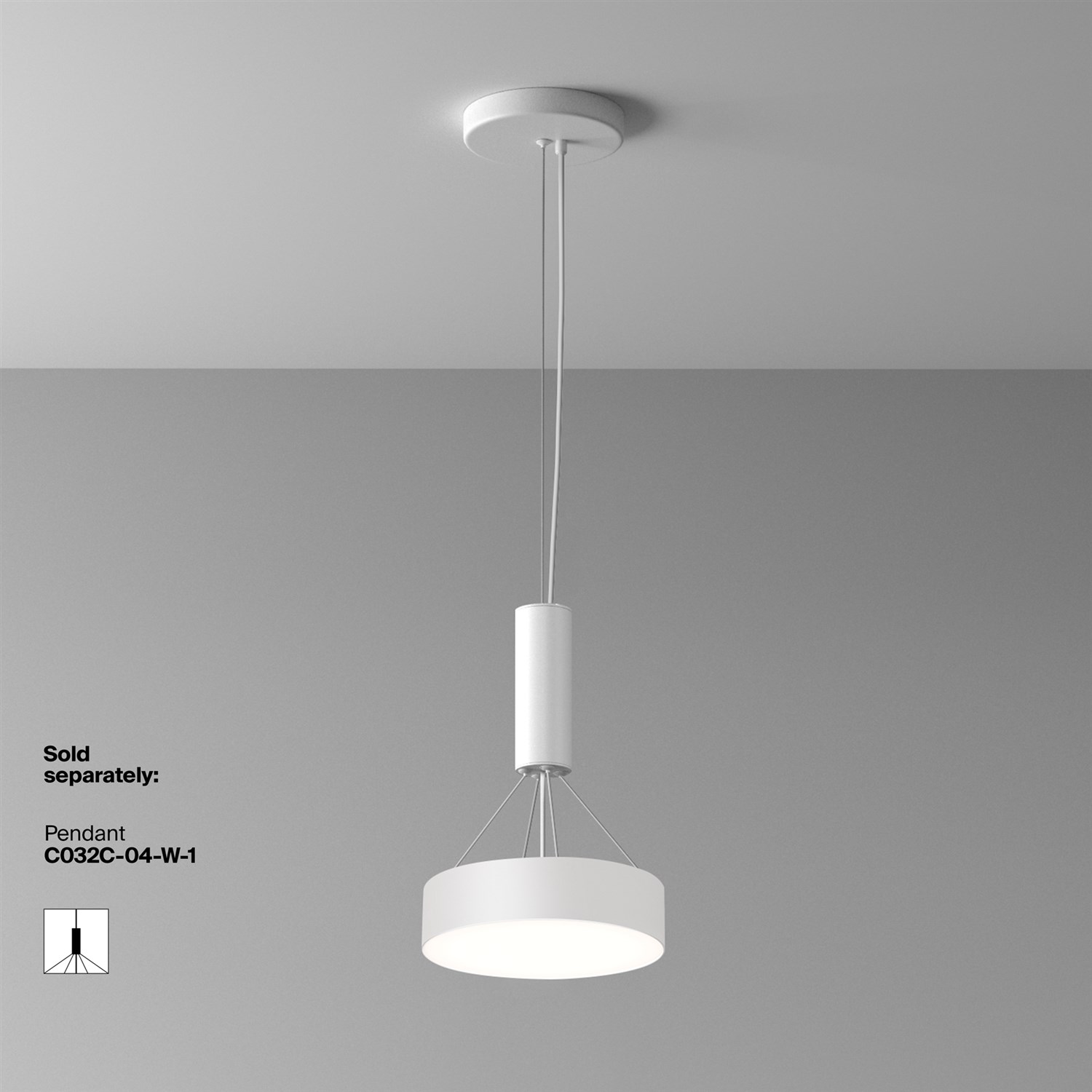 Maytoni Technical Zon Потолочный светильник цвет: белый C032CL-24W4K-RD-W