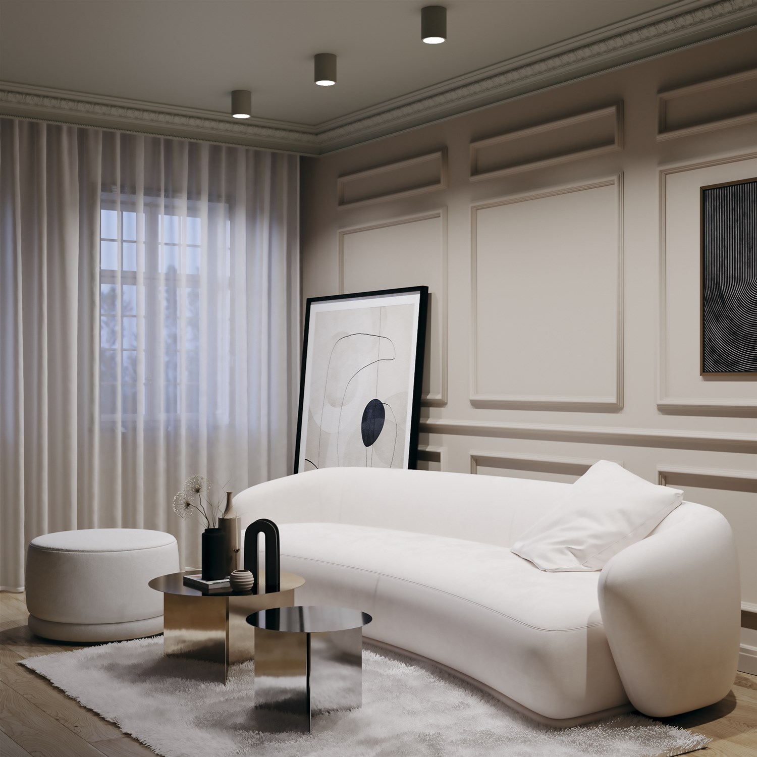 Maytoni Technical Conik gyps Потолочный светильник цвет: белый C001CW-01W-1