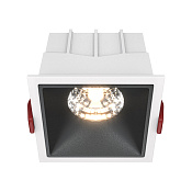 Maytoni Technical Alfa LED Встраиваемый светильник цвет: бело-черный DL043-01-15W3K-SQ-WB
