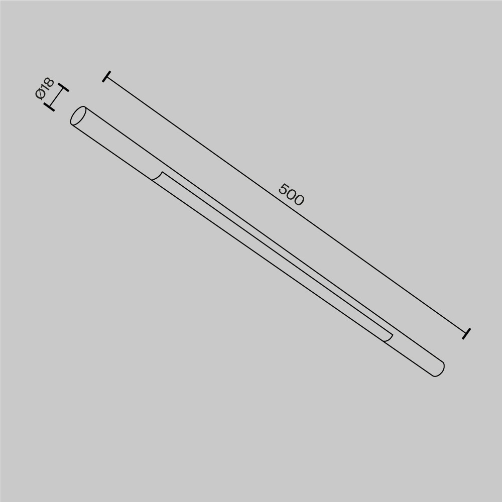 Maytoni Technical Basis Светильник цвет: черный C100CL-L500-12W3-6K-B