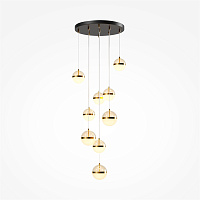 Maytoni Modern Area Подвесной светильник цвет: черный и латунь MOD295PL-L120BBS3K
