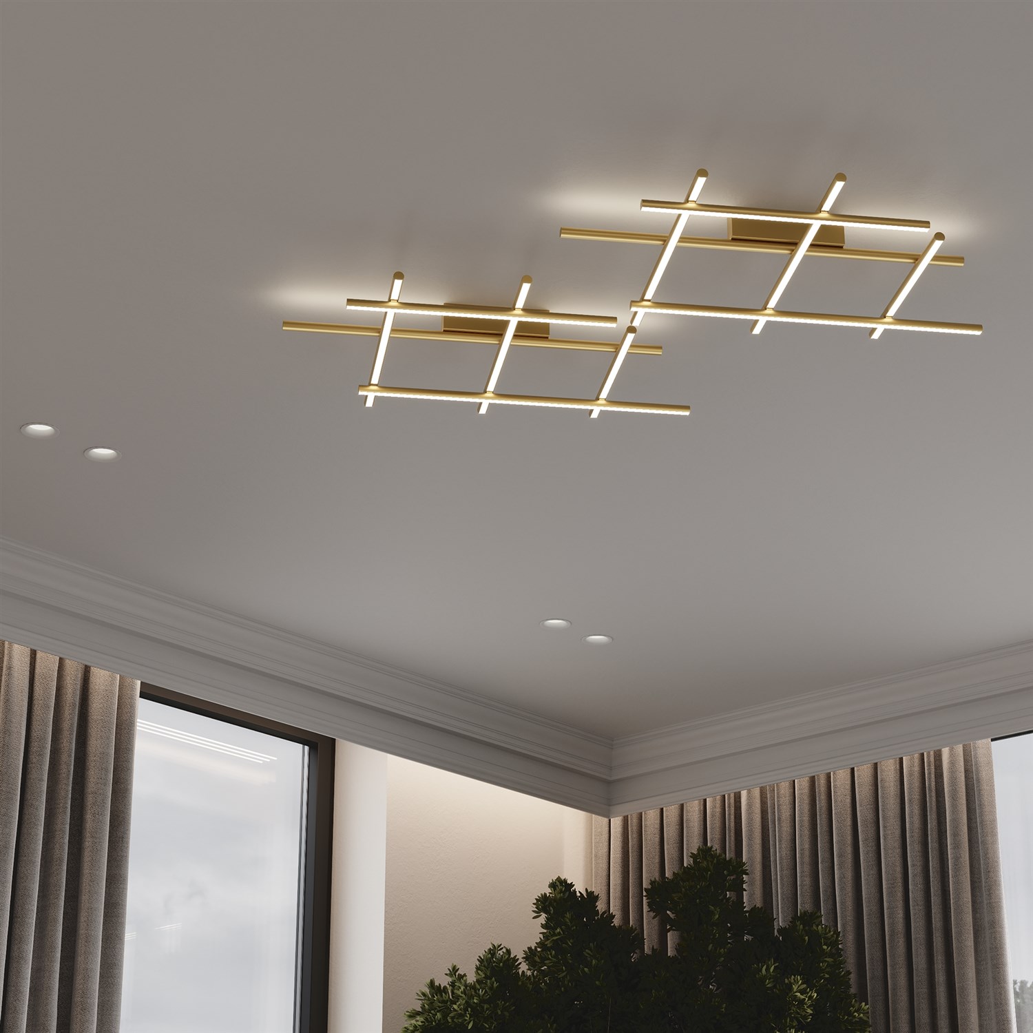 Maytoni Modern Radiance Потолочный светильник цвет: золото MOD278CL-L50G3K