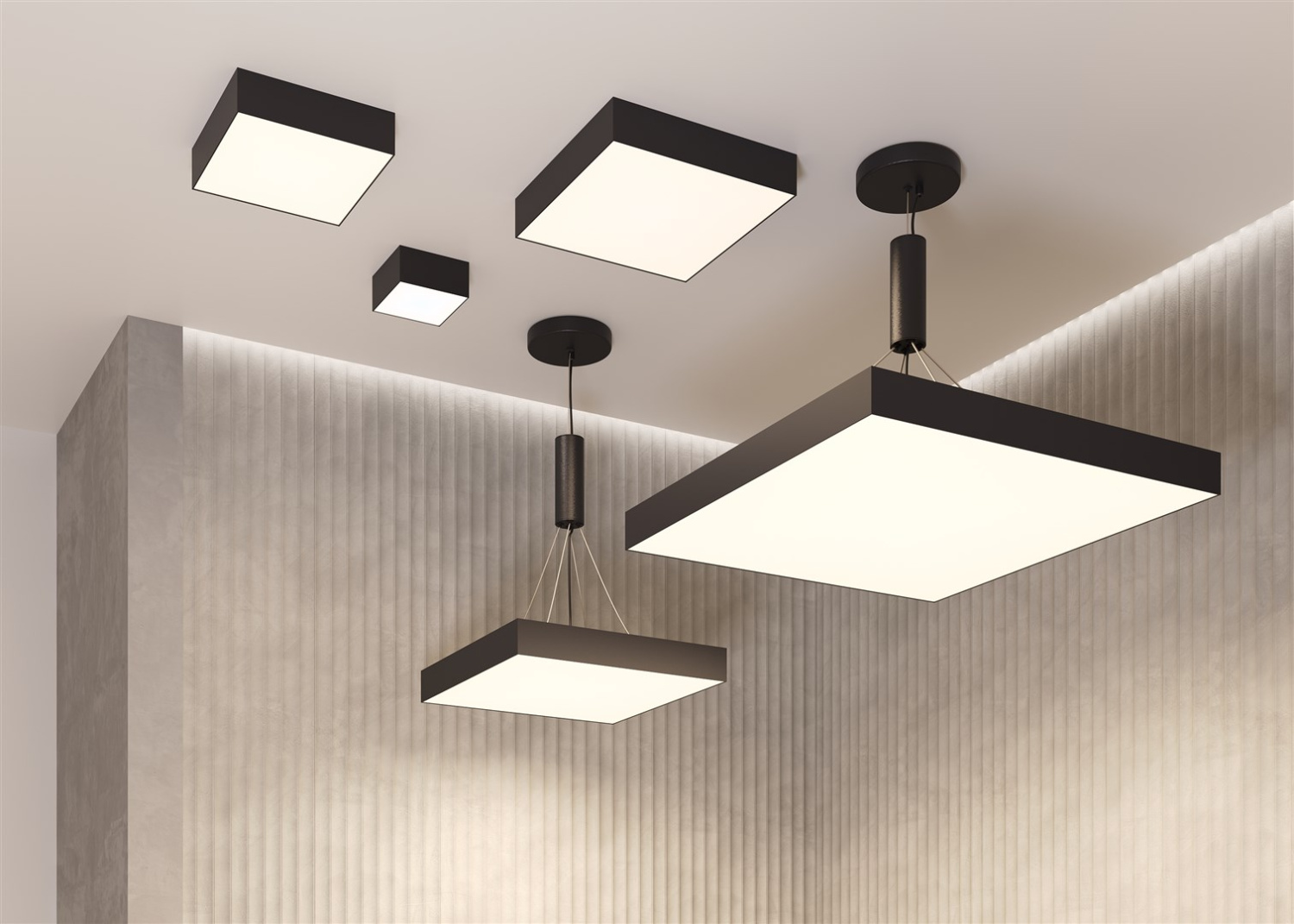 Maytoni Technical Zon Потолочный светильник цвет: черный C032CL-45W4K-SQ-B
