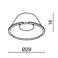 Maytoni Technical Линза ⌀29mm 50° LensD29-50