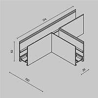Maytoni Technical Коннектор Т-образный Exility накладной черный TRA034CT-41B