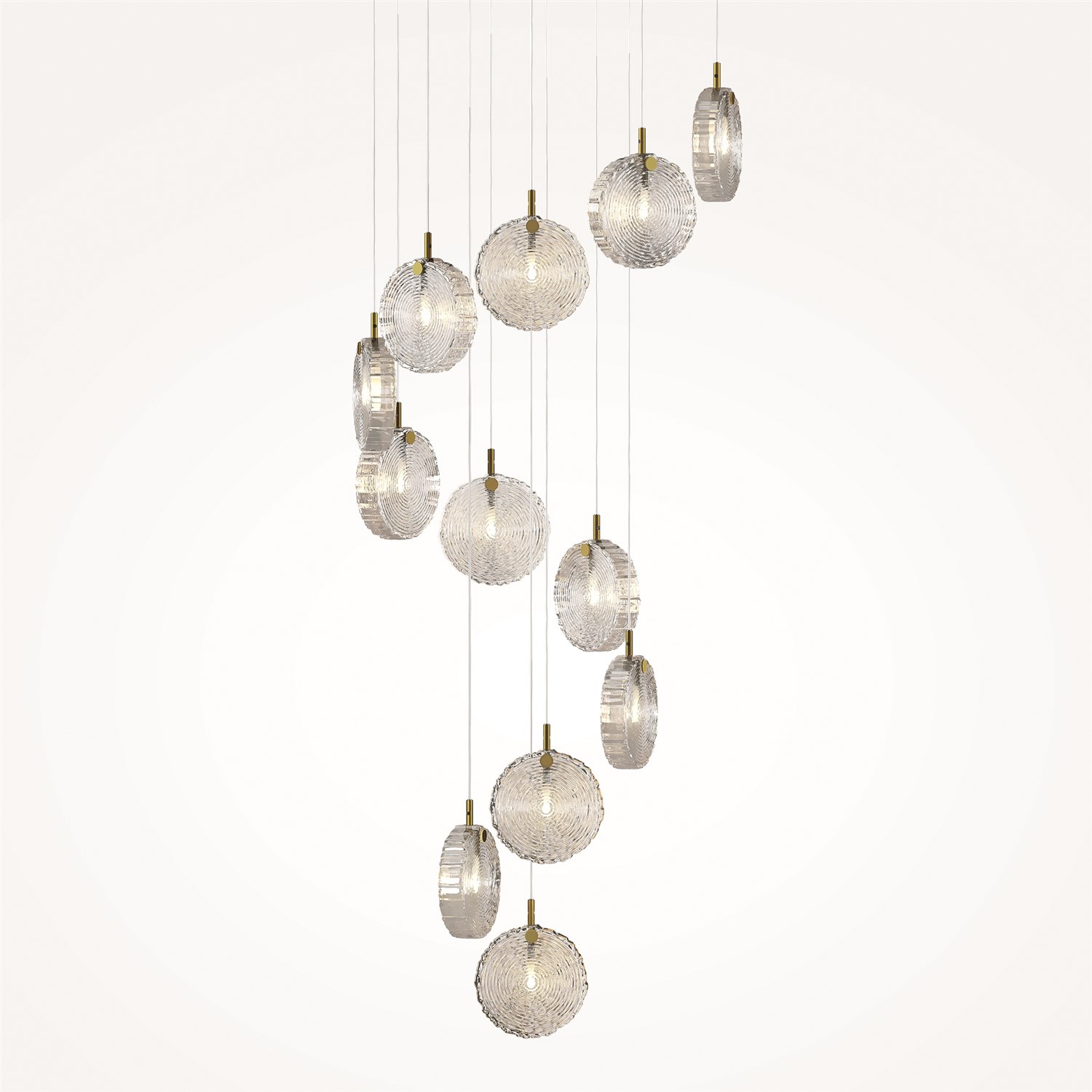 Maytoni Modern Frozen Подвесной светильник цвет: латунь MOD254PL-12BS