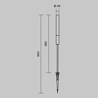 Maytoni Outdoor Flare Ландшафтный светильник цвет: графит O487FL-L3GF3K