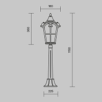 Maytoni Outdoor Albion Ландшафтный светильник цвет: бронза антик O413FL-01BZ1