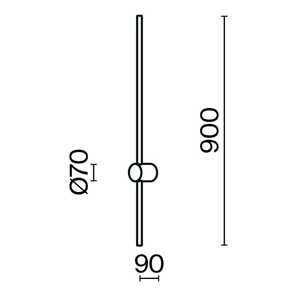 Maytoni Modern Light stick Настенный светильник (бра) цвет: латунь MOD237WL-L11BS3K