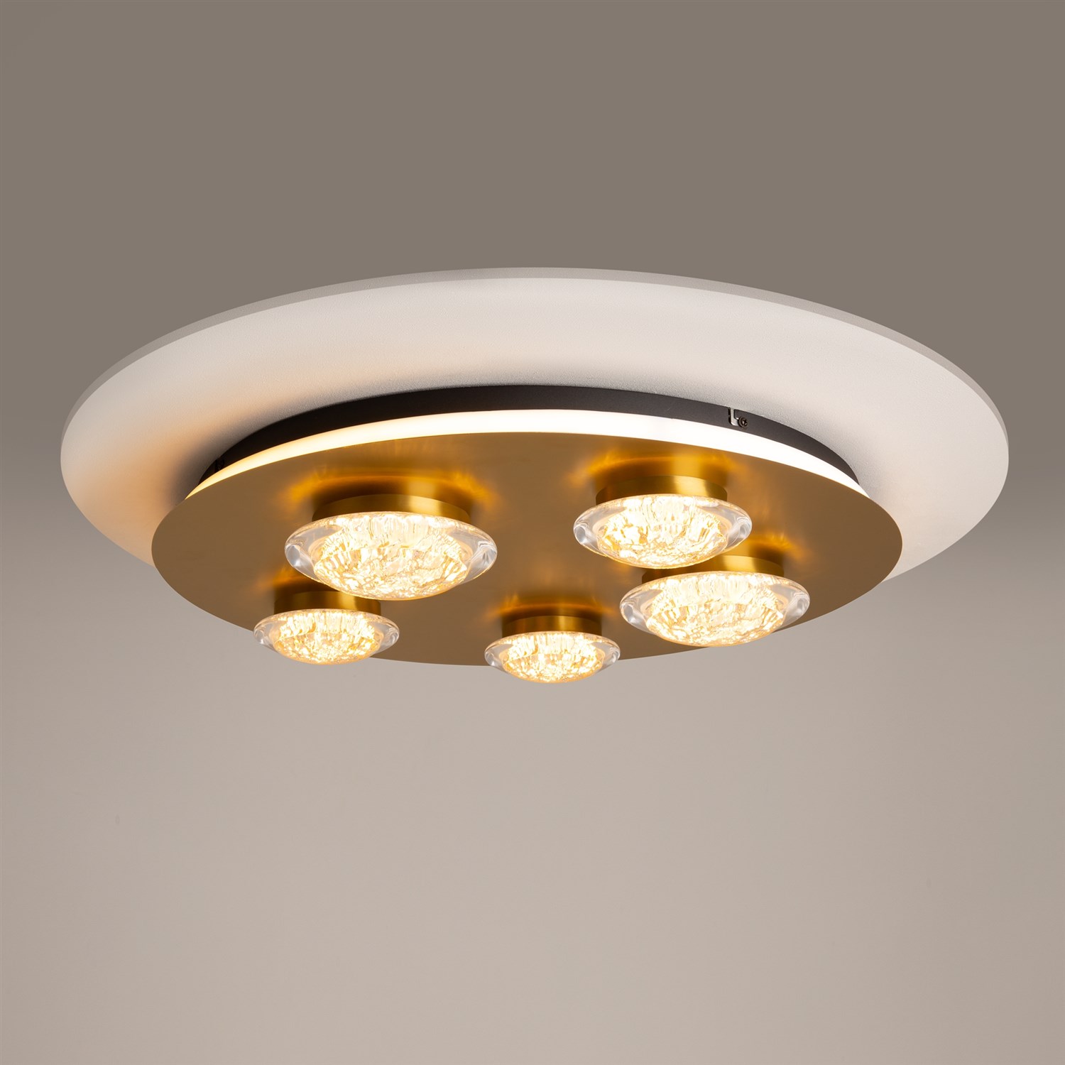 Maytoni Modern Pharao Потолочный светильник цвет: черный и латунь MOD361CL-L58BS3K