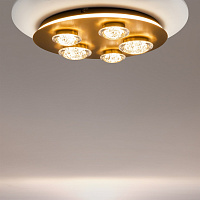 Maytoni Modern Pharao Потолочный светильник цвет: черный и латунь MOD361CL-L58BS3K