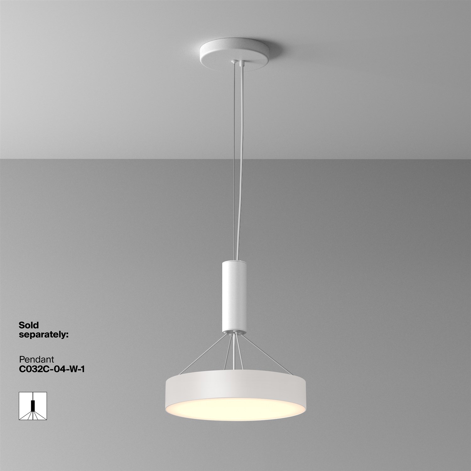 Maytoni Technical Zon Потолочный светильник цвет: белый C032CL-36W3K-RD-W