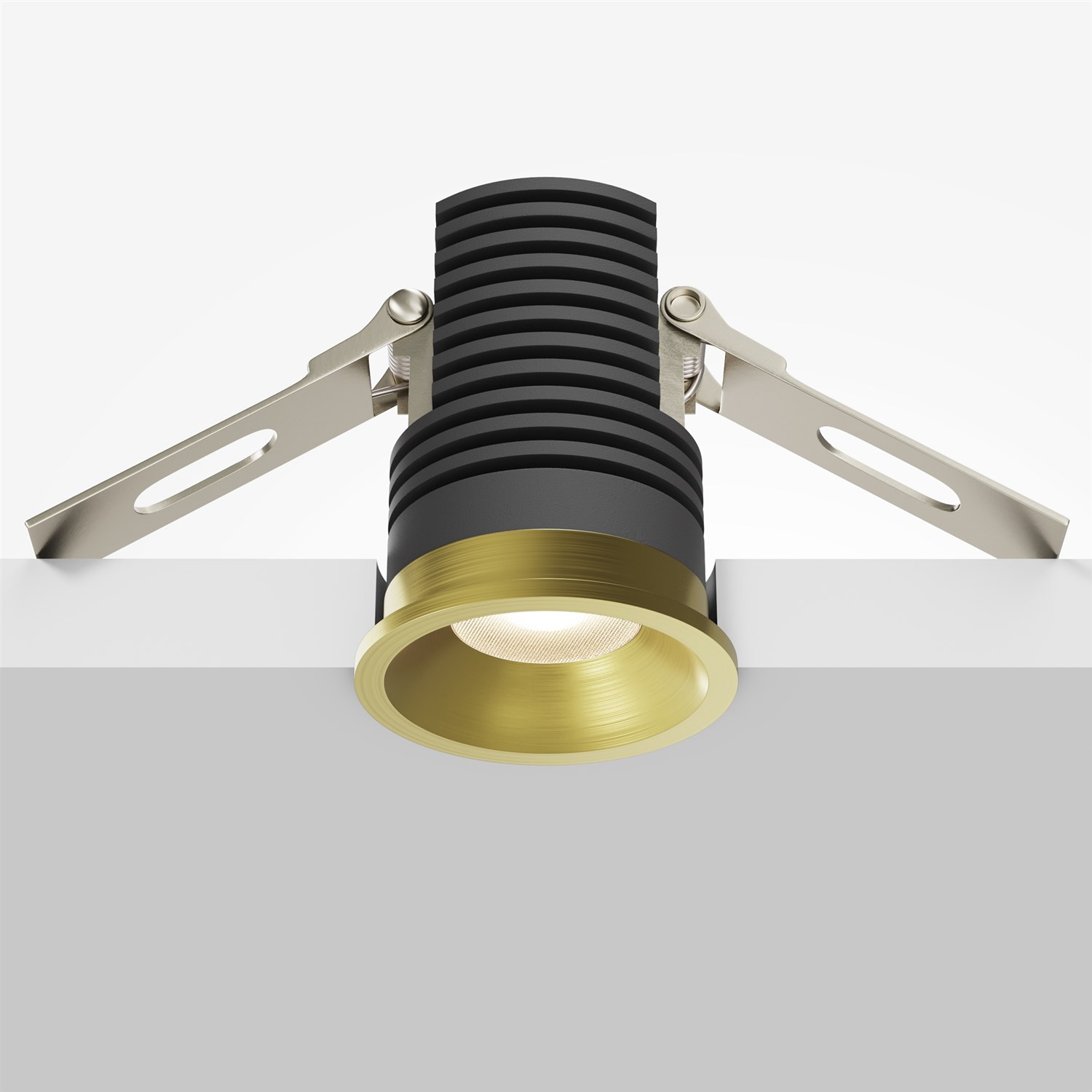 Maytoni Technical Mini Встраиваемый светильник цвет: латунь DL059-7W3K-BS