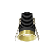 Maytoni Technical Mini Встраиваемый светильник цвет: латунь DL059-7W3K-BS