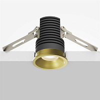 Maytoni Technical Mini Встраиваемый светильник цвет: латунь DL059-7W3K-BS