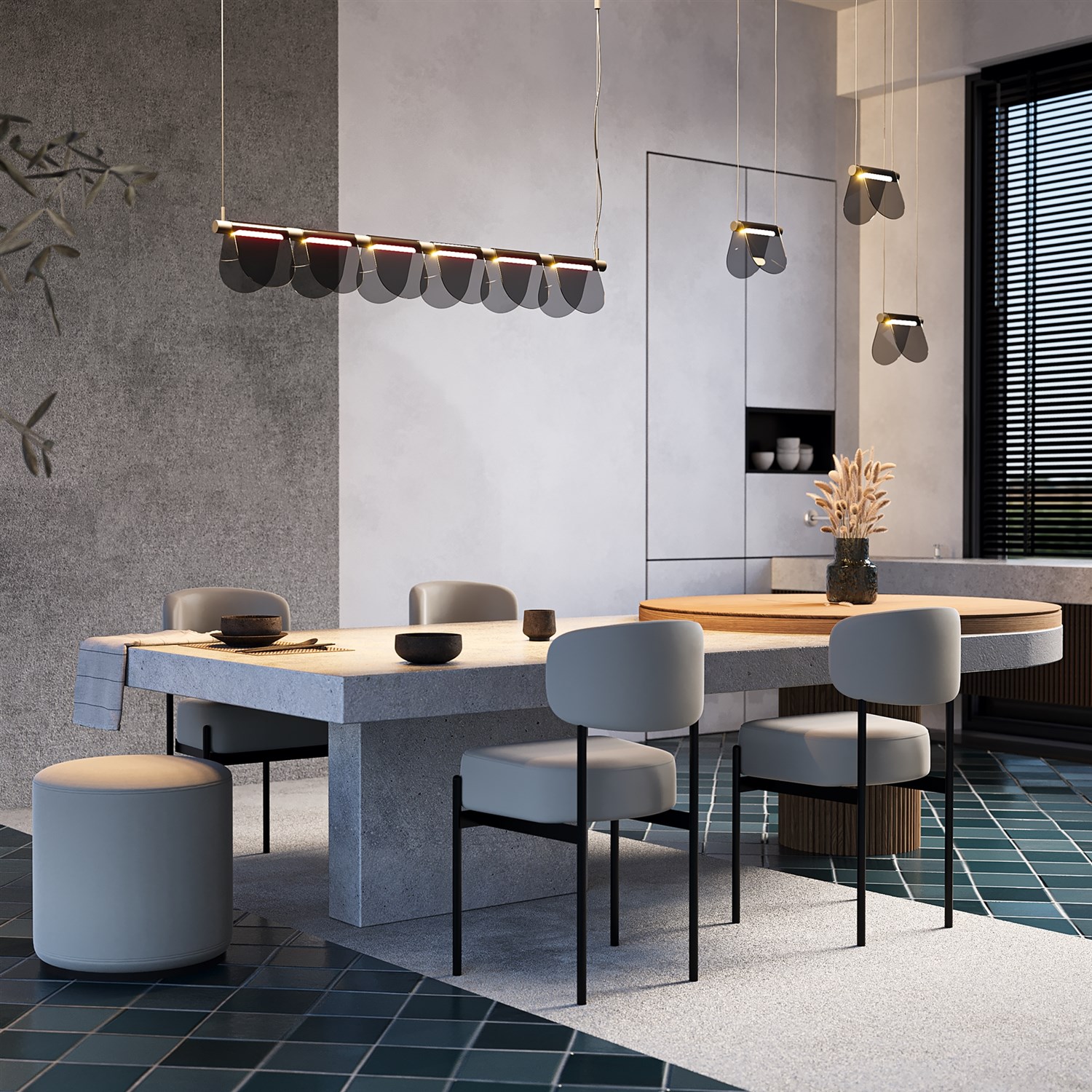 Maytoni Modern Fluffy Подвесной светильник цвет: черный MOD319PL-L5B3K