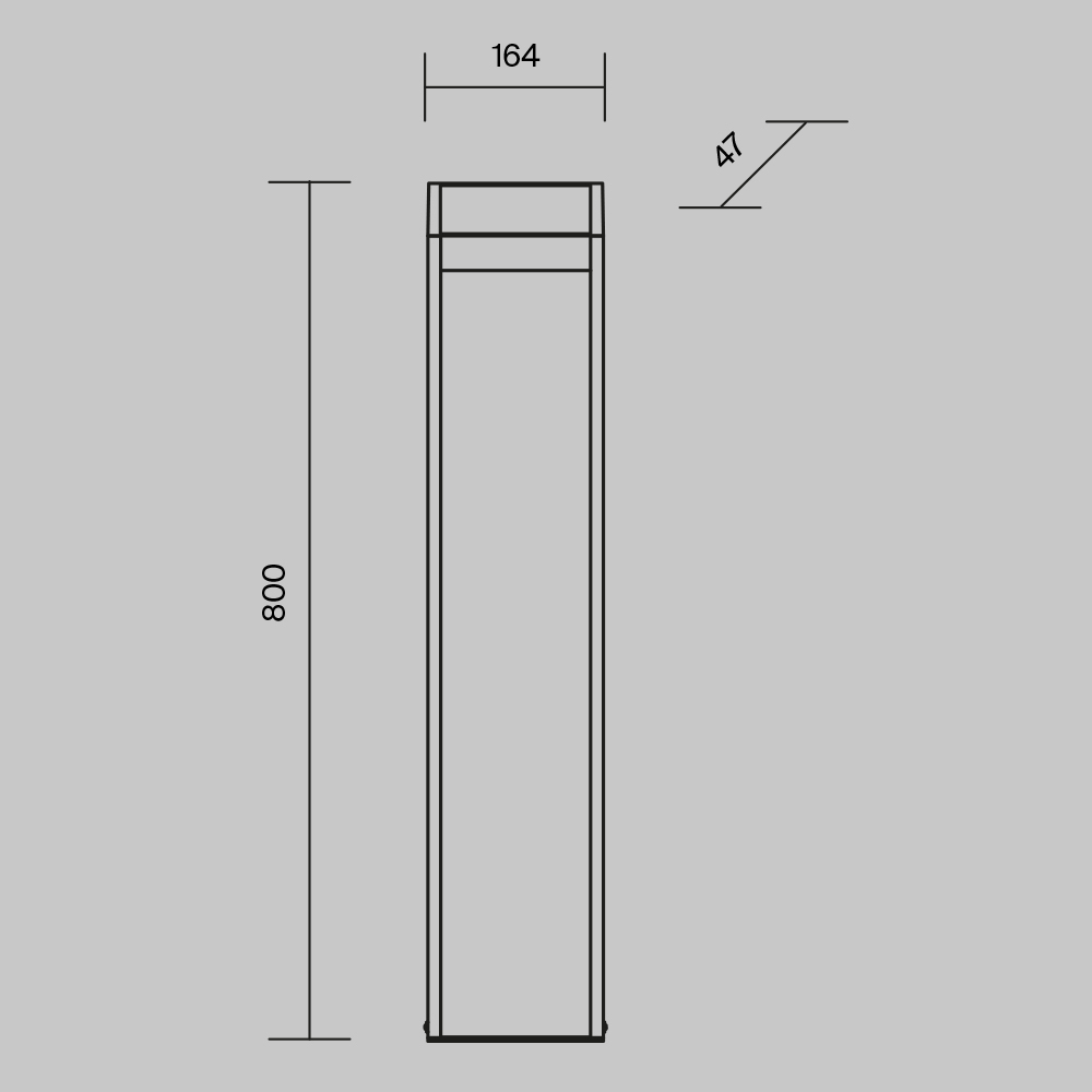 Maytoni Outdoor Sten Ландшафтный светильник цвет: графит O444FL-L13GF3K2
