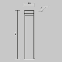 Maytoni Outdoor Sten Ландшафтный светильник цвет: графит O444FL-L13GF3K2