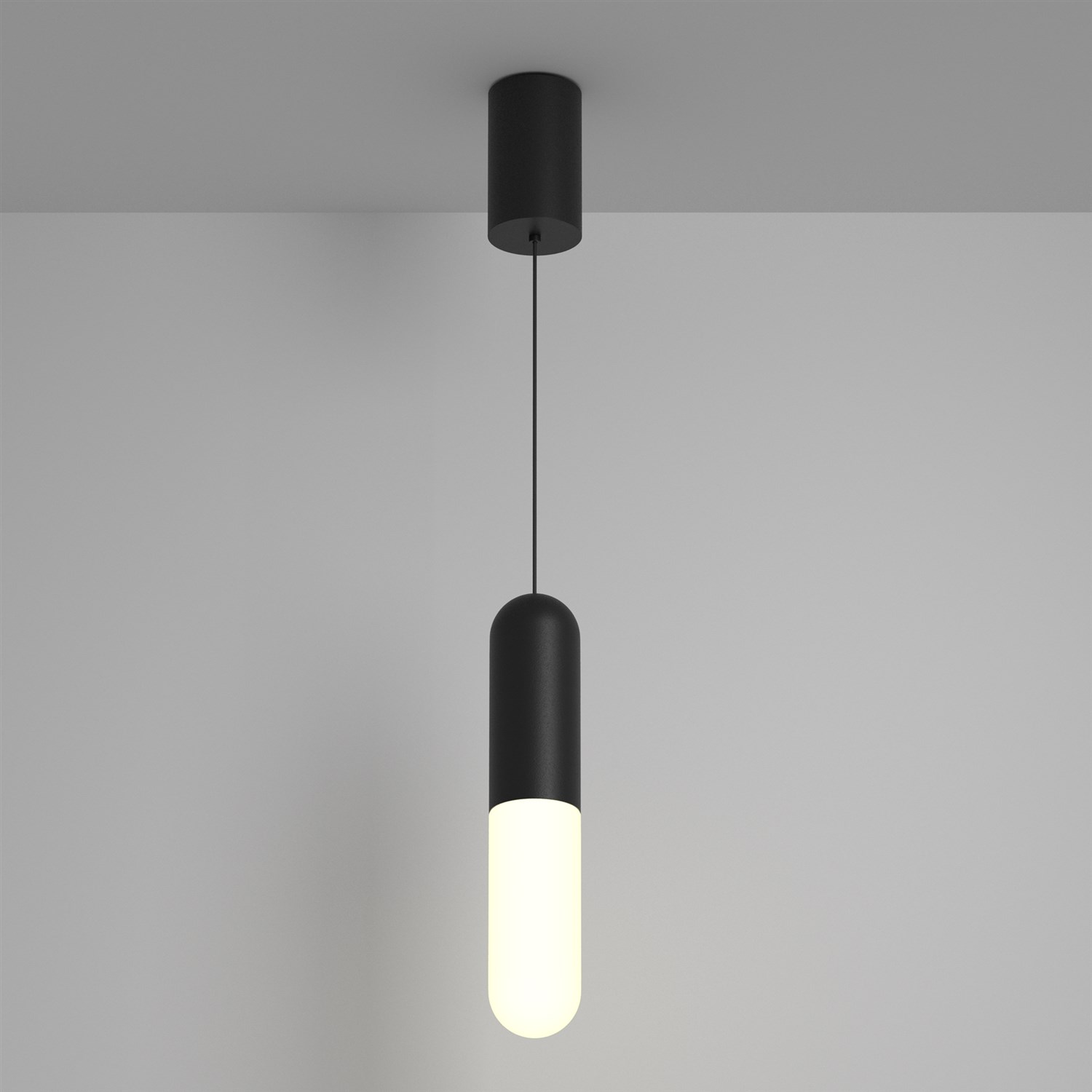 Maytoni Technical Mist Подвесной светильник цвет: черный P101PL-L300-12W3K-B