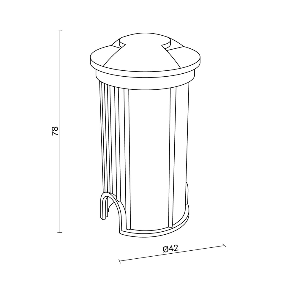 Maytoni Outdoor Flash Встраиваемый светильник цвет: серебро O044DL-L1S3K1