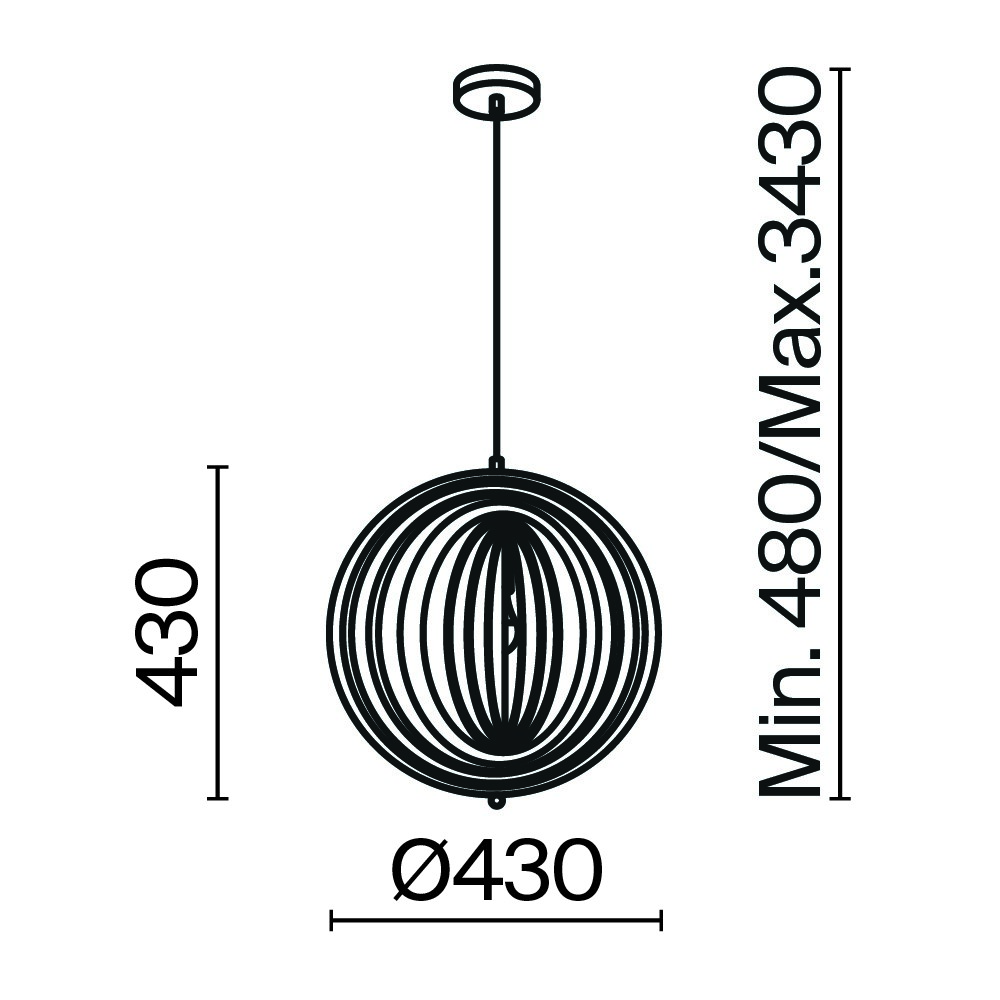 Maytoni Modern Roots Подвесной светильник цвет: черный MOD197PL-01W