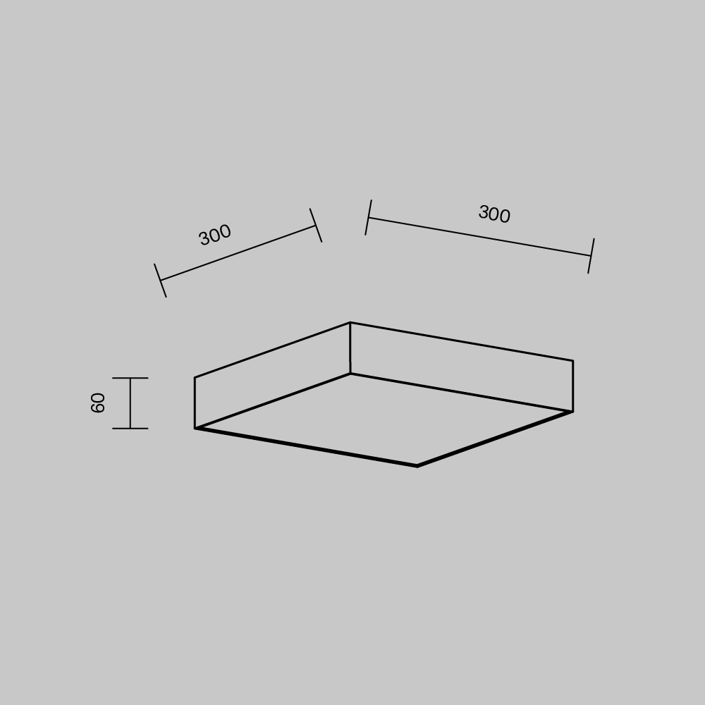 Maytoni Technical Zon Потолочный светильник цвет: черный C032CL-36W3K-SQ-B