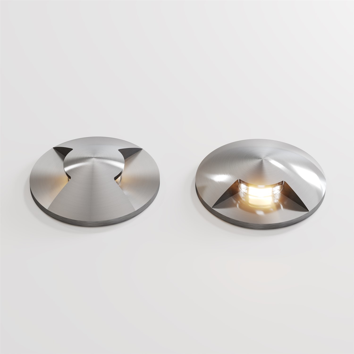Maytoni Outdoor Flash Встраиваемый светильник цвет: серебро O044DL-L1S3K