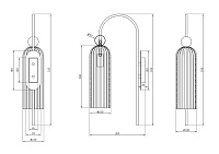 Maytoni Modern Antic Настенный светильник (бра) цвет: золото MOD302WL-01GR