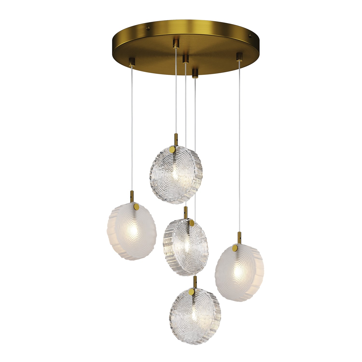 Maytoni Modern Frozen Подвесной светильник цвет: латунь MOD254PL-05BS