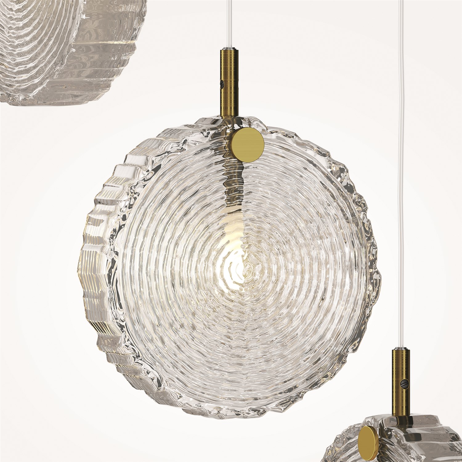 Maytoni Modern Frozen Подвесной светильник цвет: латунь MOD254PL-05BS