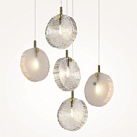 Maytoni Modern Frozen Подвесной светильник цвет: латунь MOD254PL-05BS