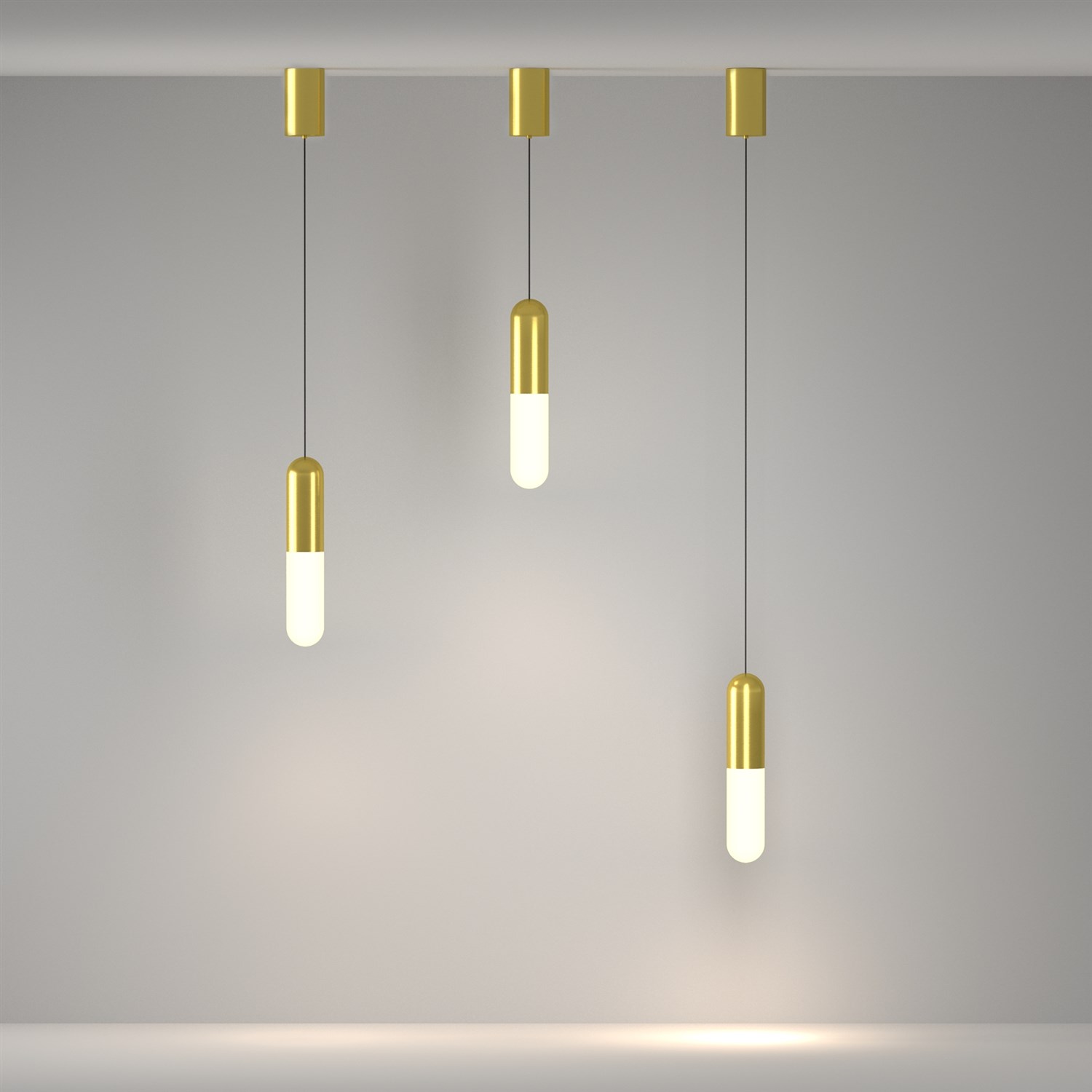 Maytoni Technical Mist Подвесной светильник цвет: латунь P101PL-L300-12W3K-BS