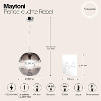 Maytoni Modern Rebel Подвесной светильник цвет: хром MOD322PL-L6B3K