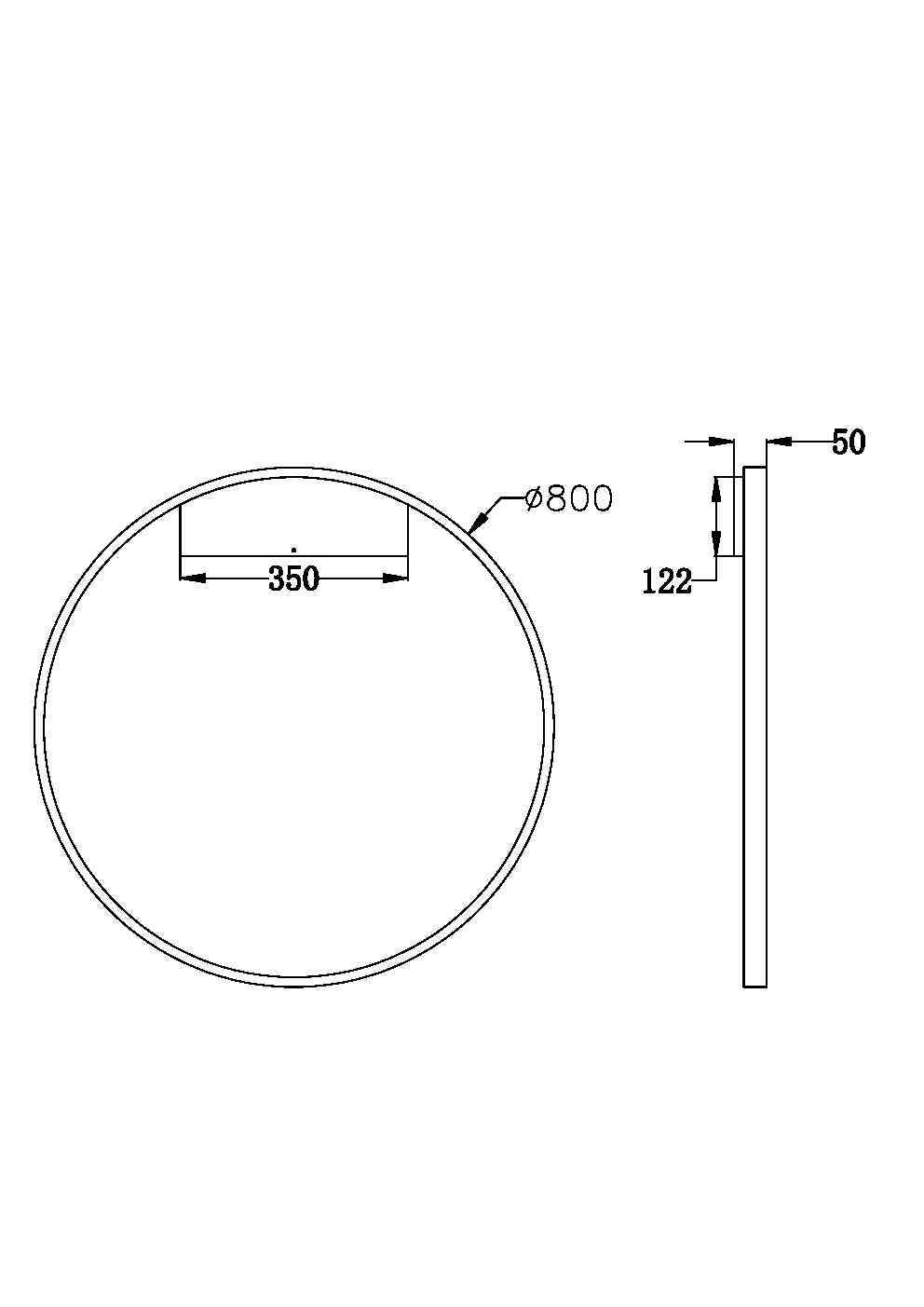 Maytoni Modern Rim Настенный светильник (бра) цвет: белый MOD058WL-L50W3K