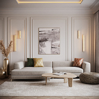 Maytoni Modern Albatre Настенный светильник (бра) цвет: латунь MOD366WL-L9BS3K
