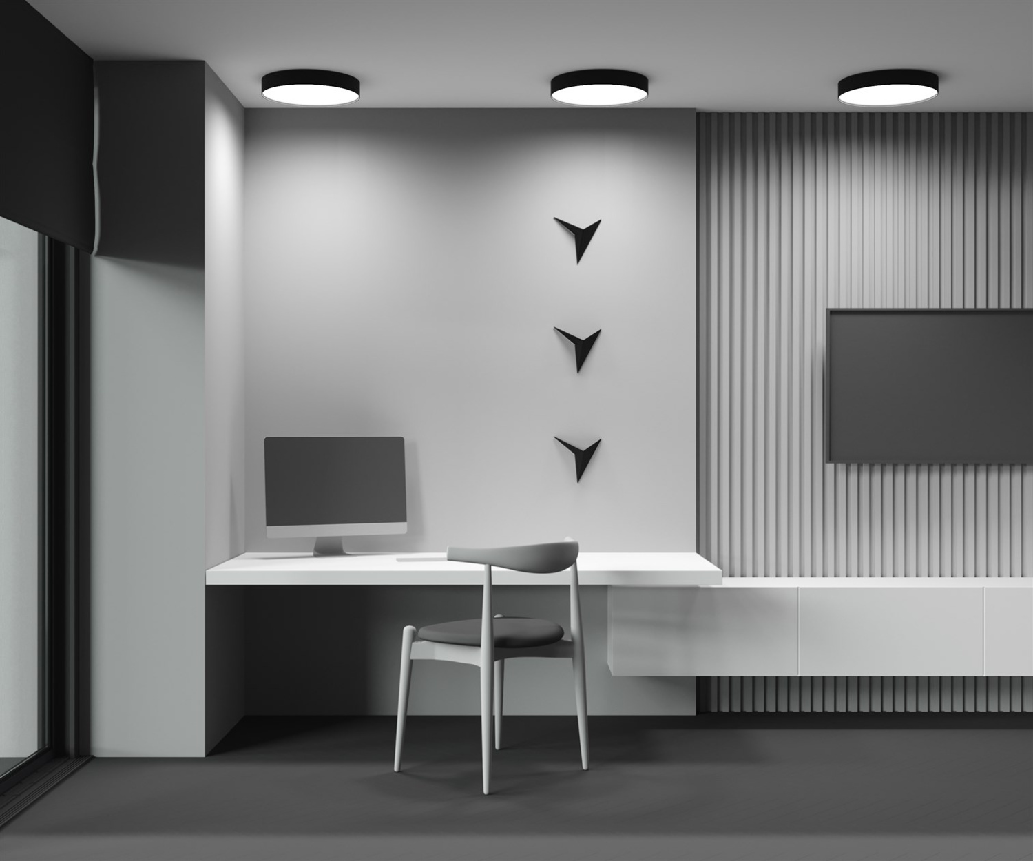 Maytoni Technical Zon Потолочный светильник цвет: черный C032CL-45W3K-RD-B