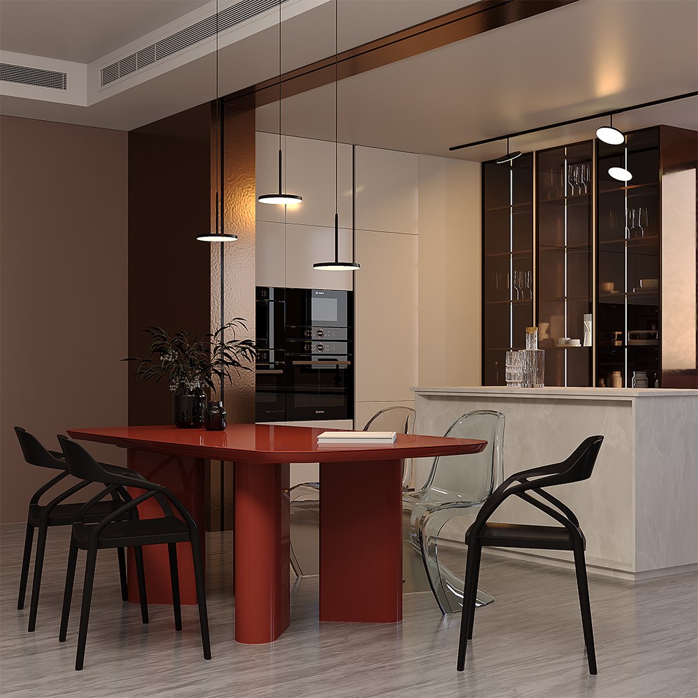Maytoni Technical Plato Подвесной светильник цвет: черный P076PL-L12W4K-B