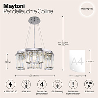 Maytoni Modern Colline Подвесной светильник цвет: хром MOD083PL-04CH