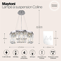 Maytoni Modern Colline Подвесной светильник цвет: хром MOD083PL-04CH