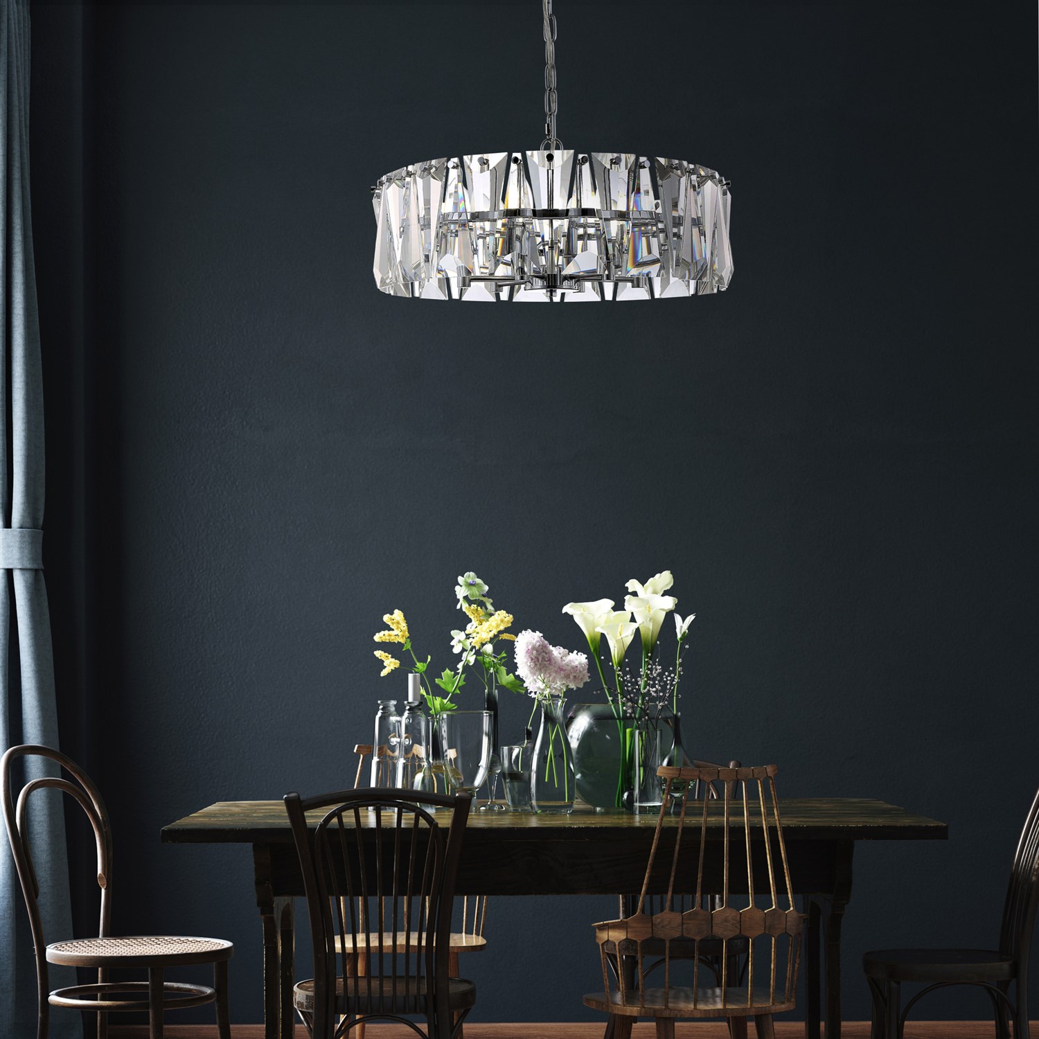 Maytoni Modern Puntes Подвесной светильник цвет: хром MOD043PL-04CH