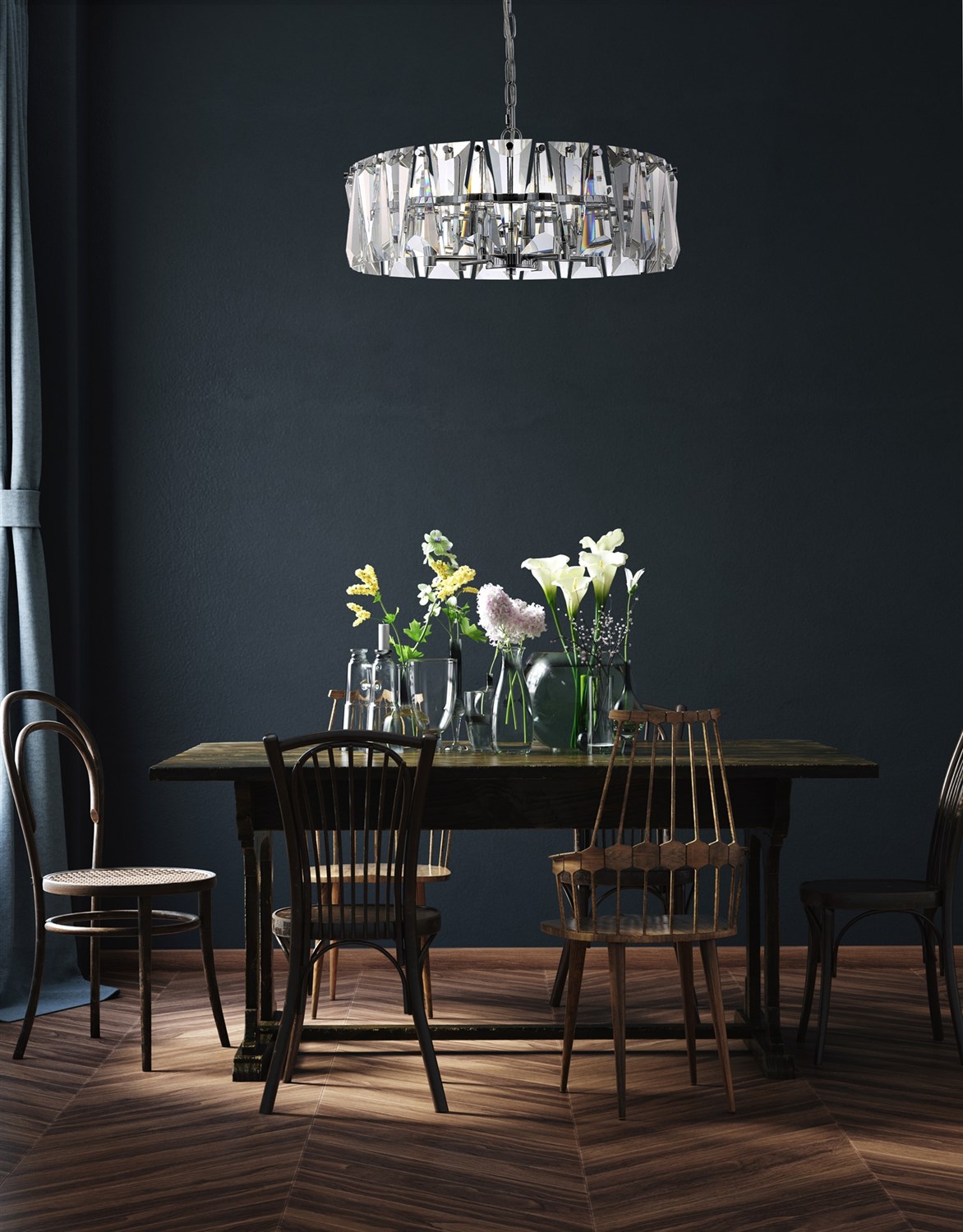 Maytoni Modern Puntes Подвесной светильник цвет: хром MOD043PL-04CH