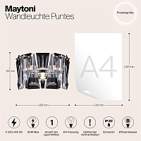 Maytoni Modern Puntes Настенный светильник (бра) цвет: хром MOD043WL-01CH