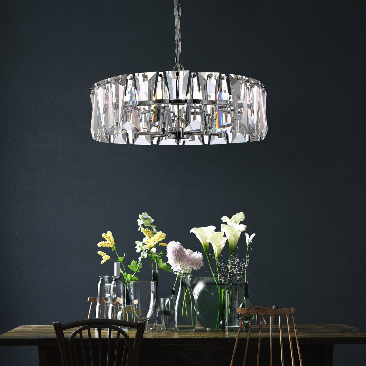 Maytoni Modern Puntes Подвесной светильник цвет: хром MOD043PL-06CH