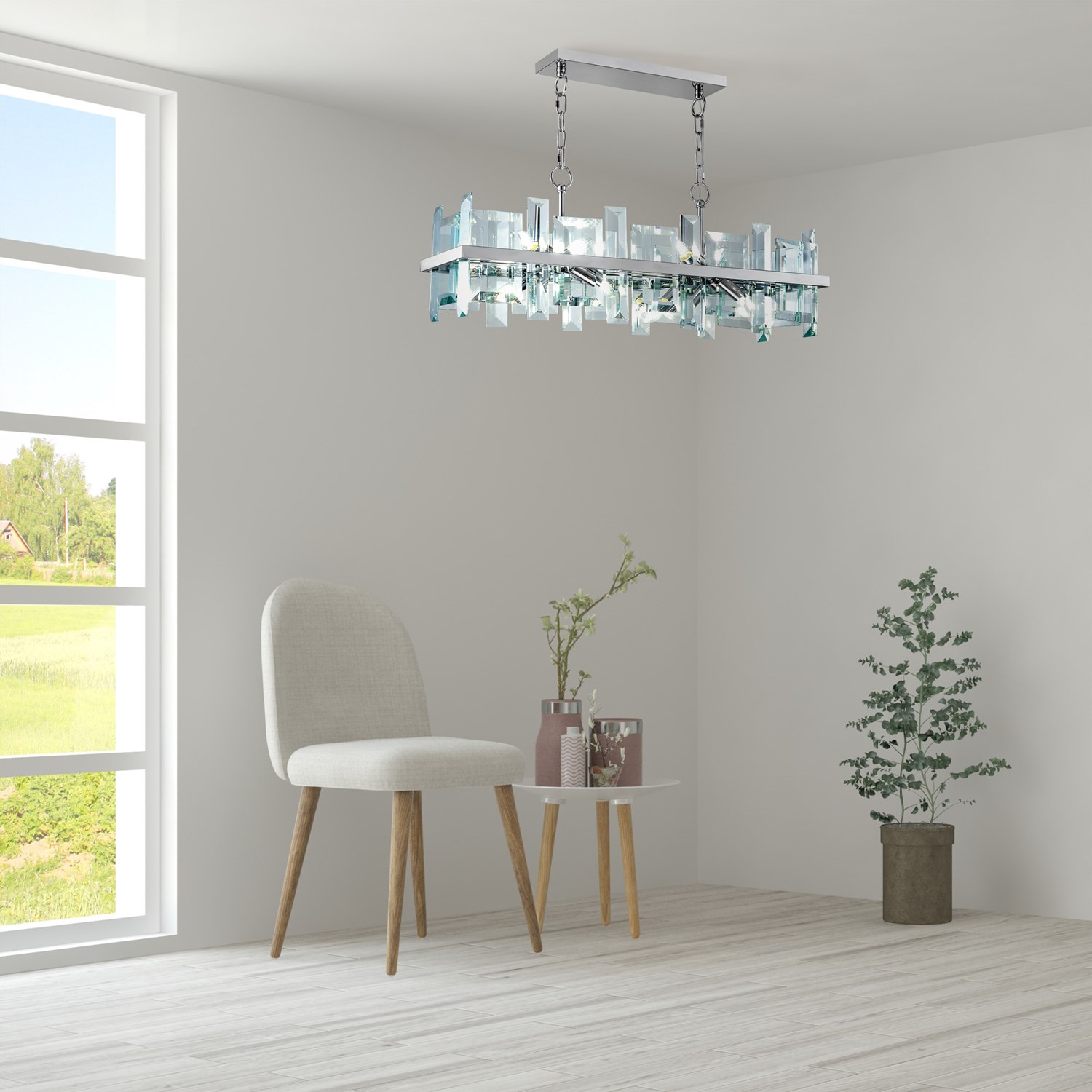 Maytoni Modern Cerezo Подвесной светильник цвет: хром MOD201PL-08N